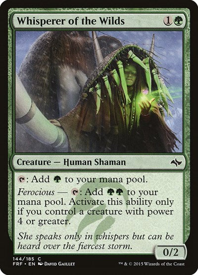 Whisperer of the Wilds (FRF) #144 Common (Lightly Played) Fate Reforged Magic: The Gathering: 2015