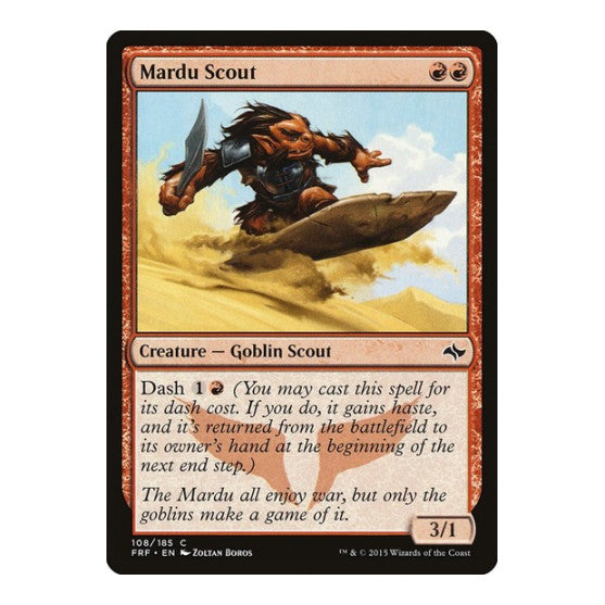 Mardu Scout (FRF) #108 Common (Damaged) Fate Reforged Magic: The Gathering: 2015