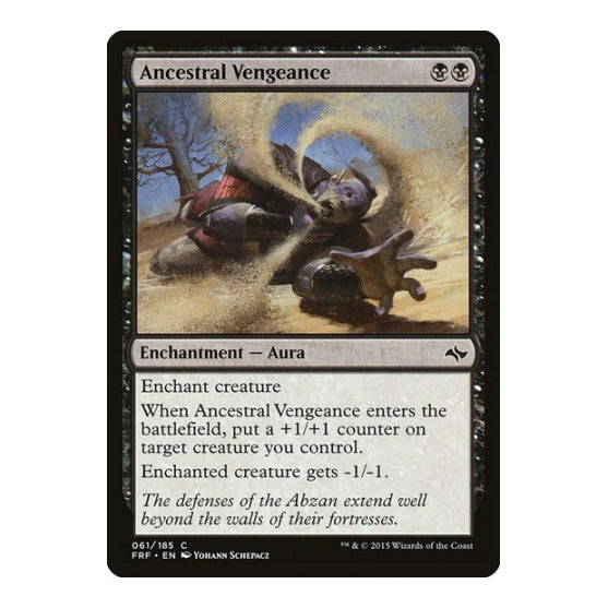 Ancestral Vengeance (FRF) #61 Common (Lightly Played) Fate Reforged Magic: The Gathering: 2015