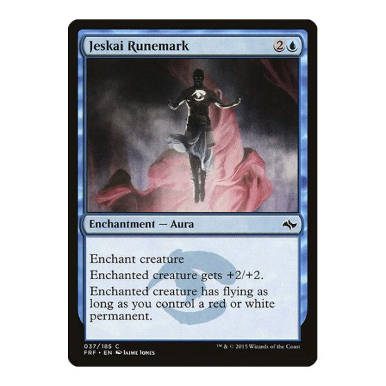 Jeskai Runemark (FRF) #37 Common (Damaged) Fate Reforged Magic: The Gathering: 2015