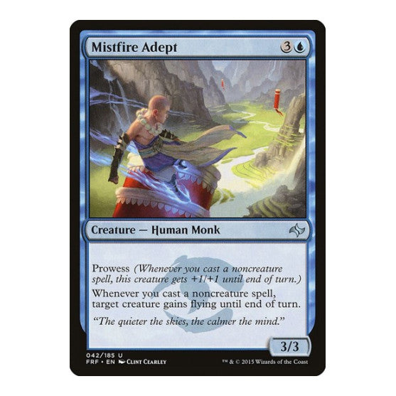 Mistfire Adept (FRF) #42 Uncommon (Lightly Played) Fate Reforged Magic: The Gathering: 2015