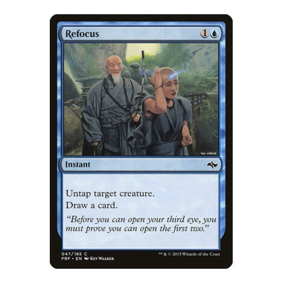 Refocus (FRF) #47 Common (Damaged) Fate Reforged Magic: The Gathering: 2015
