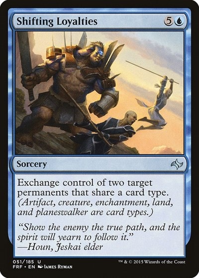 Shifting Loyalties (FRF) #51 Uncommon (Heavily Played) Fate Reforged Magic: The Gathering: 2015