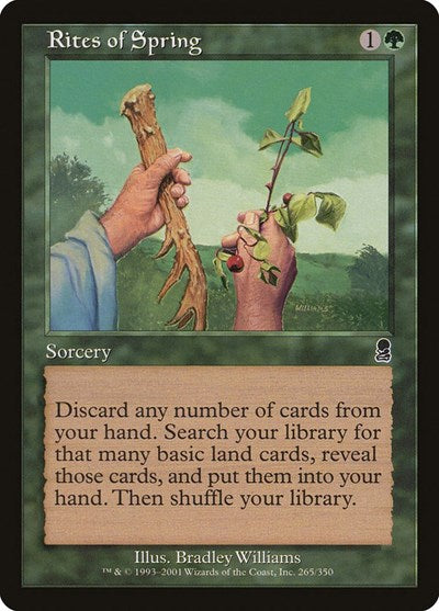 Rites of Spring (ODY) #265 Common (Near Mint) Odyssey Magic: 2001