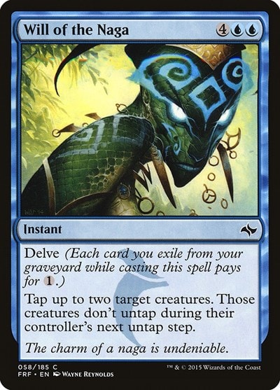 Will of the Naga (FRF) #58 Common (Heavily Played) Fate Reforged Magic: The Gathering: 2015