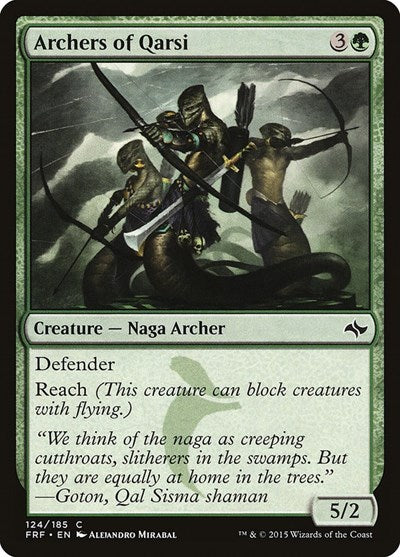 Archers of Qarsi (FRF) #124 Common (Lightly Played) Fate Reforged Magic: 2015