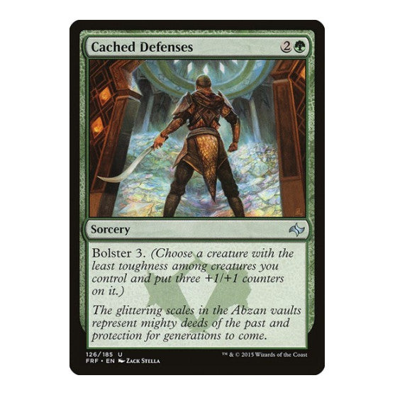 Cached Defenses (FRF) #126 Uncommon (Lightly Played) Fate Reforged Magic: The Gathering: 2015