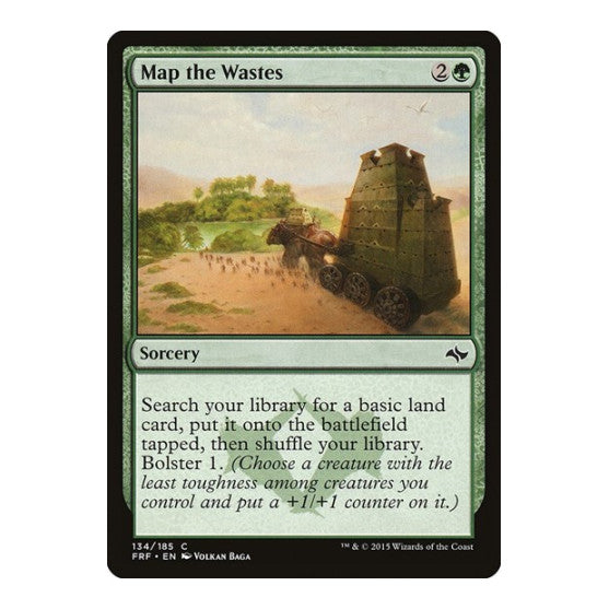 Map the Wastes (FRF) #134 Common (Lightly Played) Fate Reforged Magic: The Gathering: 2015