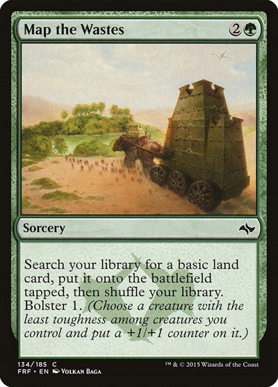 Map the Wastes (FRF) #134 Common (Lightly Played) Fate Reforged Magic: 2015