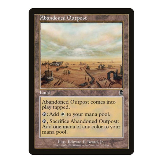 Abandoned Outpost (ODY) #312 Common Odyssey Magic: The Gathering: 2001