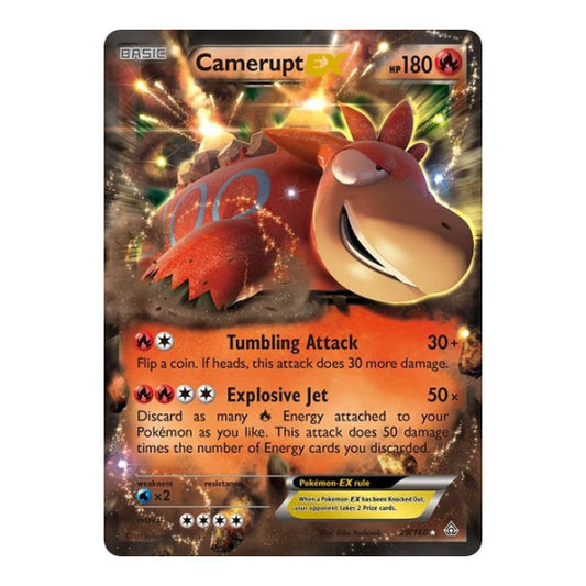 Camerupt EX (PRC) #29/160 Ultra Rare XY - Primal Clash Pokemon: 2015