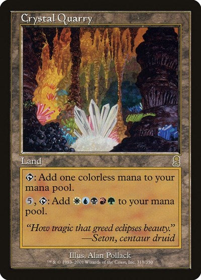 Crystal Quarry (ODY) #318 Rare (Lightly Played) Odyssey Magic: The Gathering: 2001