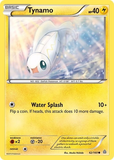 Tynamo (PRC) #62/160 Common (Reverse Holofoil Near Mint) XY - Primal Clash Pokemon: 2015