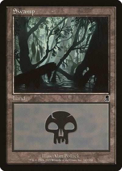 Swamp 342 (ODY) #342 Land Odyssey Magic: The Gathering: 2001