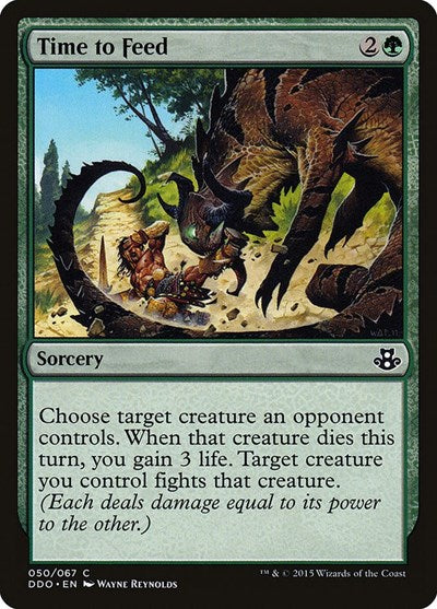 Time to Feed (DDO) #50 Common (Lightly Played) Duel Decks: Elspeth vs. Kiora Magic: The Gathering: 2015