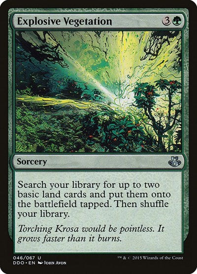 Explosive Vegetation (DDO) #46 Uncommon (Lightly Played) Duel Decks: Elspeth vs. Kiora Magic: The Gathering: 2015