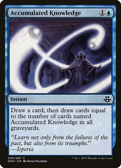 Accumulated Knowledge (DDO) #35 Common (Heavily Played) Duel Decks: Elspeth vs. Kiora Magic: The Gathering: 2015