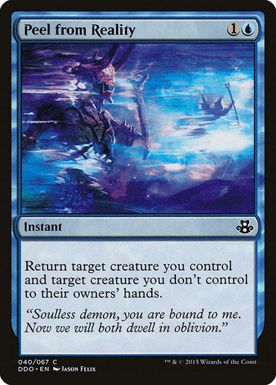 Peel from Reality (DDO) #40 Common (Moderately Played) Duel Decks: Elspeth vs. Kiora Magic: 2015