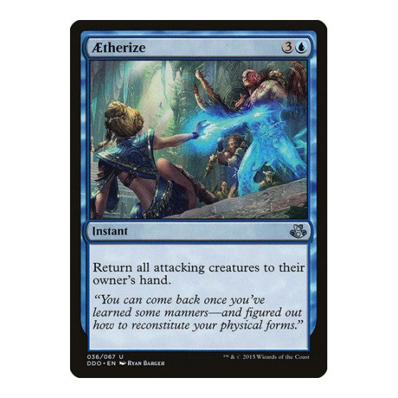 Aetherize (DDO) #36 Uncommon (Heavily Played) Duel Decks: Elspeth vs. Kiora Magic: The Gathering: 2015