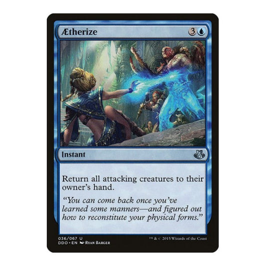 Aetherize (DDO) #36 Uncommon (Heavily Played) Duel Decks: Elspeth vs. Kiora Magic: The Gathering: 2015