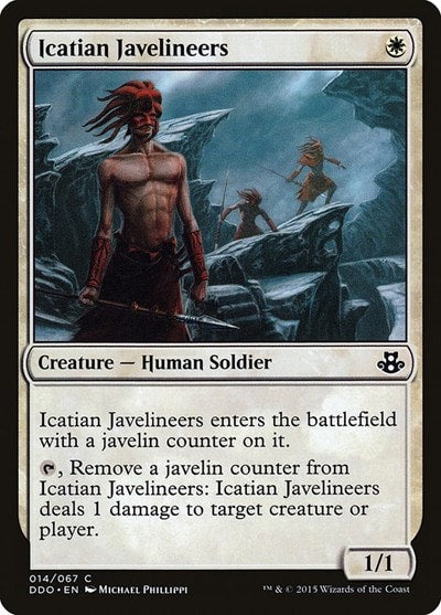 Icatian Javelineers (DDO) #14 Common (Moderately Played) Duel Decks: Elspeth vs. Kiora Magic: The Gathering: 2015