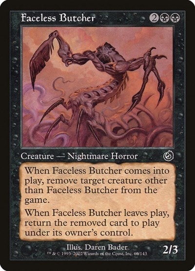 Faceless Butcher (TOR) #60 Common (Heavily Played) Torment Magic: The Gathering: 2002