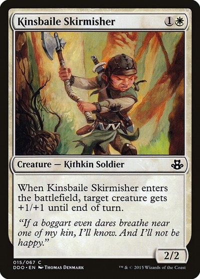 Kinsbaile Skirmisher (DDO) #15 Common (Moderately Played) Duel Decks: Elspeth vs. Kiora Magic: The Gathering: 2015