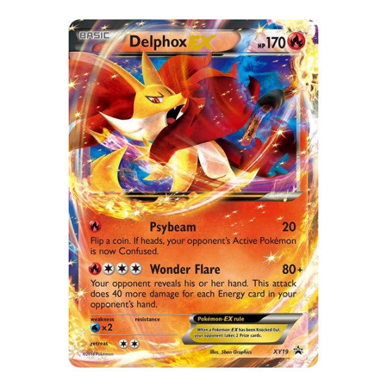 Delphox EX - XY19 (PR) #XY19 Promo (Holofoil Damaged) XY Promos Pokemon: 2013