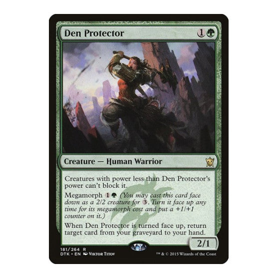 Den Protector (DTK) #181 Rare (Lightly Played) Dragons of Tarkir Magic: The Gathering: 2015
