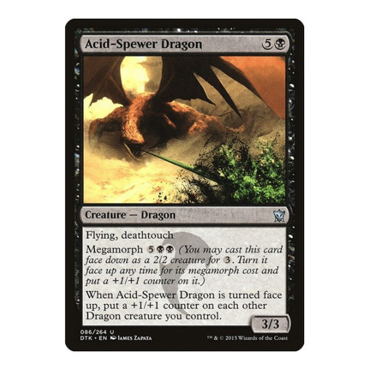 Acid-Spewer Dragon (DTK) #86 Uncommon (Lightly Played) Dragons of Tarkir Magic: The Gathering: 2015