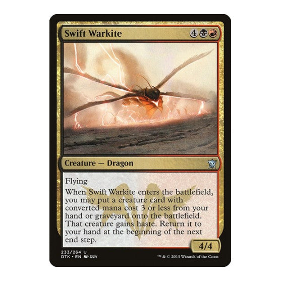 Swift Warkite (DTK) #233 Uncommon (Heavily Played) Dragons of Tarkir Magic: The Gathering: 2015