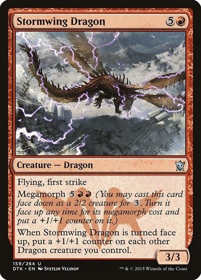Stormwing Dragon (DTK) #159 Uncommon (Lightly Played) Dragons of Tarkir Magic: The Gathering: 2015