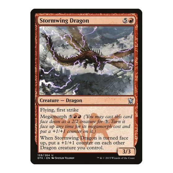 Stormwing Dragon (DTK) #159 Uncommon (Lightly Played) Dragons of Tarkir Magic: The Gathering: 2015