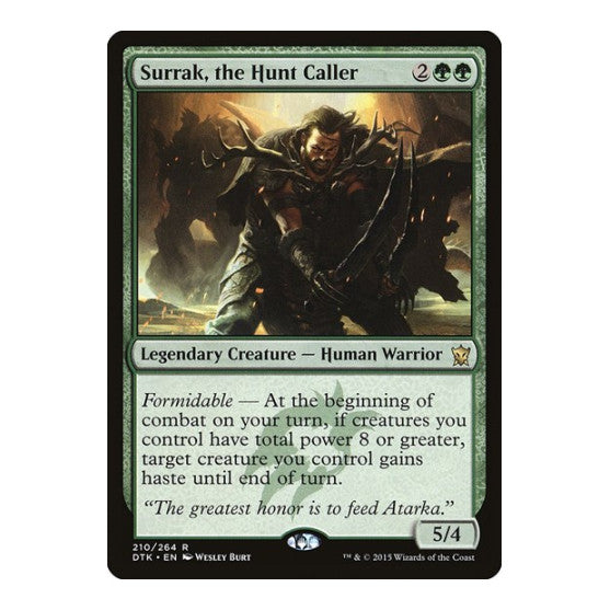 Surrak, the Hunt Caller (DTK) #210 Rare (Lightly Played) Dragons of Tarkir Magic: The Gathering: 2015