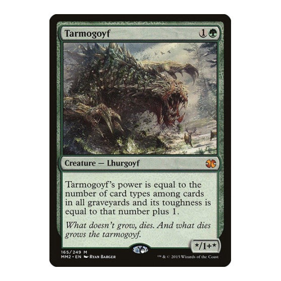 Tarmogoyf (MM2) #165 Mythic Rare (Foil Moderately Played) Modern Masters 2015 Magic: The Gathering: 2015