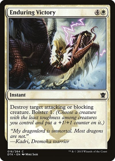 Enduring Victory (DTK) #16 Common (Moderately Played) Dragons of Tarkir Magic: The Gathering: 2015