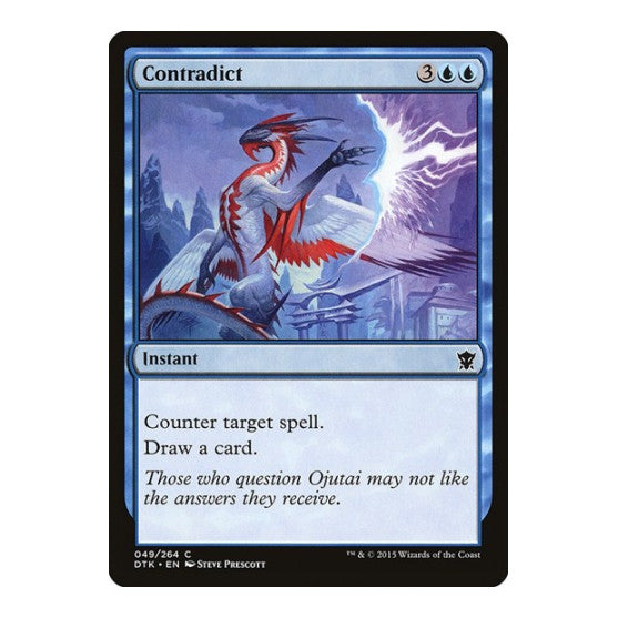 Contradict (DTK) #49 Common (Heavily Played) Dragons of Tarkir Magic: The Gathering: 2015