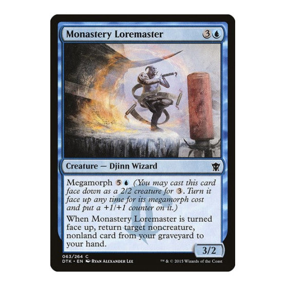 Monastery Loremaster (DTK) #63 Common (Heavily Played) Dragons of Tarkir Magic: The Gathering: 2015