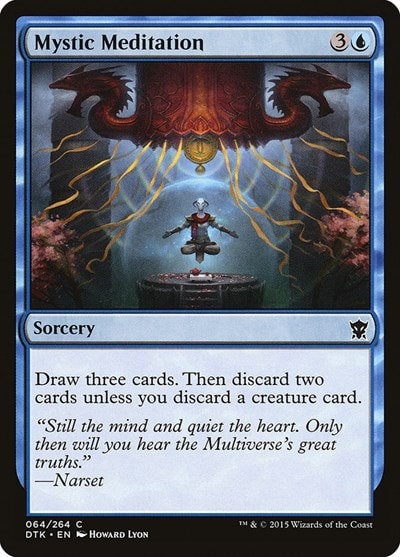 Mystic Meditation (DTK) #64 Common Dragons of Tarkir Magic: The Gathering: 2015