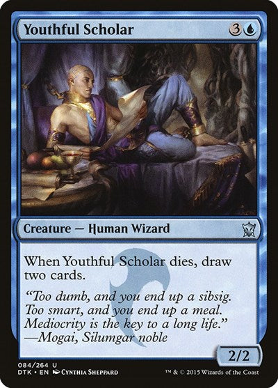 Youthful Scholar (DTK) #84 Uncommon (Lightly Played) Dragons of Tarkir Magic: The Gathering: 2015