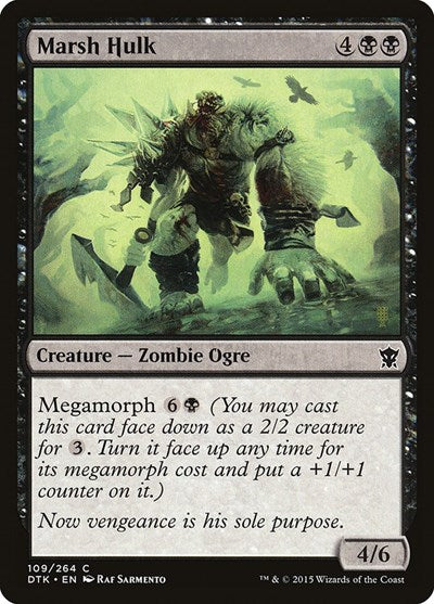 Marsh Hulk (DTK) #109 Common (Damaged) Dragons of Tarkir Magic: The Gathering: 2015