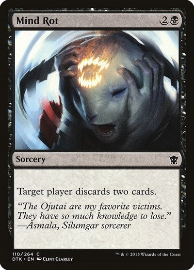 Mind Rot (DTK) #110 Common (Lightly Played) Dragons of Tarkir Magic: The Gathering: 2015