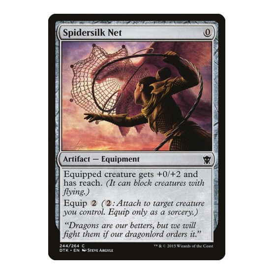 Spidersilk Net (DTK) #244 Common (Lightly Played) Dragons of Tarkir Magic: The Gathering: 2015