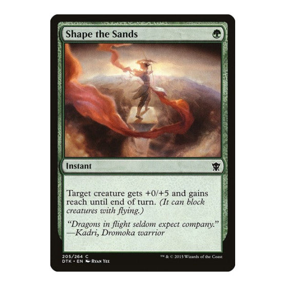 Shape the Sands (DTK) #205 Common (Lightly Played) Dragons of Tarkir Magic: The Gathering: 2015