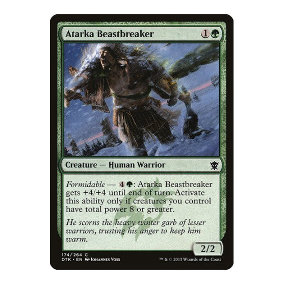 Atarka Beastbreaker (DTK) #174 Common (Lightly Played) Dragons of Tarkir Magic: The Gathering: 2015
