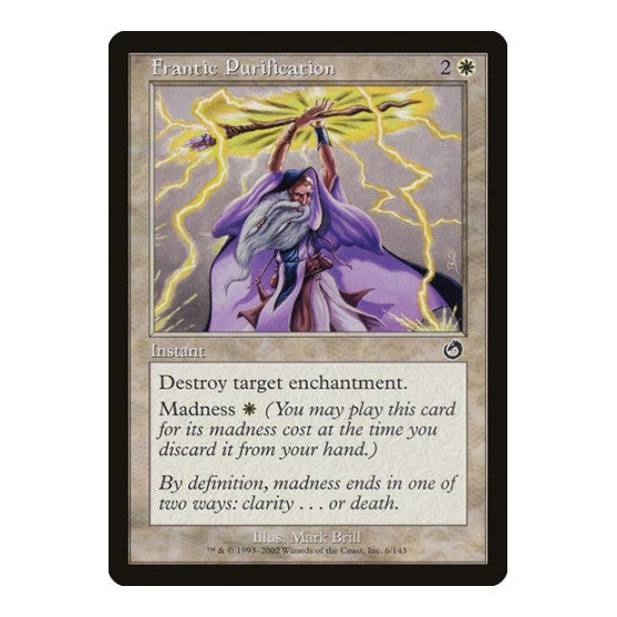Frantic Purification (TOR) #6 Common (Heavily Played) Torment Magic: The Gathering: 2002