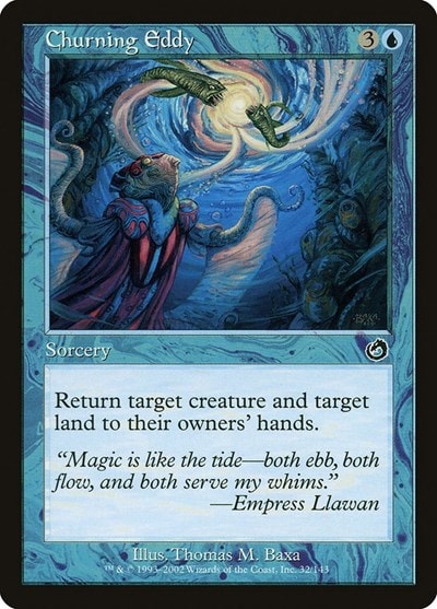 Churning Eddy (TOR) #32 Common (Heavily Played) Torment Magic: The Gathering: 2002