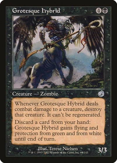 Grotesque Hybrid (TOR) #63 Uncommon (Heavily Played) Torment Magic: The Gathering: 2002