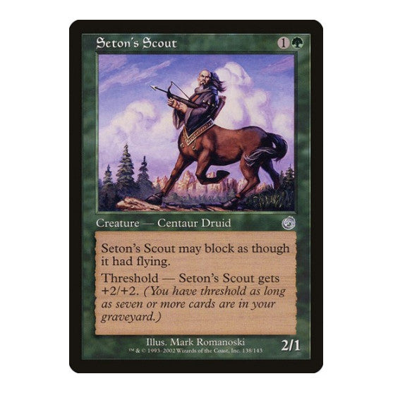 Setons Scout (TOR) #138 Uncommon (Moderately Played) Torment Magic: The Gathering: 2002