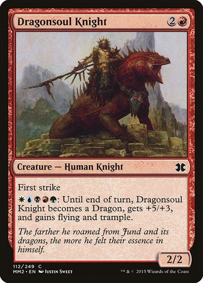 Dragonsoul Knight (MM2) #112 Common (Moderately Played) Modern Masters 2015 Magic: The Gathering: 2015